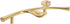 UKCOCO Cabinet Door Handles and Drawer Pulls Left-Side Metal Furniture Handles for