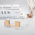 MEI YI TIAN Gold Sticky Notes Holder, Clear Acrylic Memo Note Cube Dispenser 3.5x3.3 for Office Desk Accessories