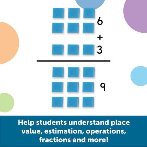 Pack 121 6+, 1+, Learning Resources Base Ten Blocks Smart - Pieces, Ages Grades Math First Grade Games, School Supplies