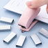Pink Mini Stapler with Staples, Cute Small Stapler for Desk, Gift for Student or Office Use
