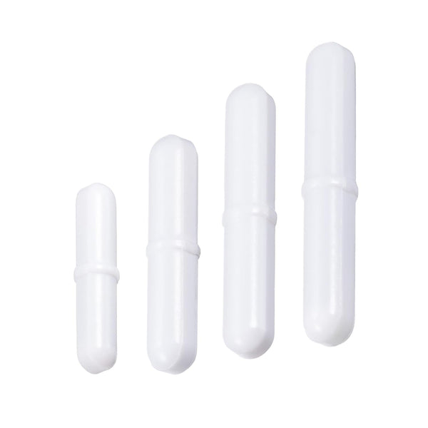 YOKIVE 1 Set Magnetic Stir Bar, Laboratory Bar with Ring Shape, Corrosion Resistant for Laboratories (White, 1.38-Inch)