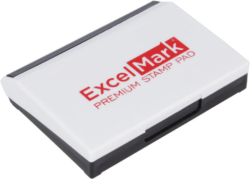 ExcelMark Ink Pads for Rubber Stamps - Medium Size 2-5/8” by 4-1/4” (Red)