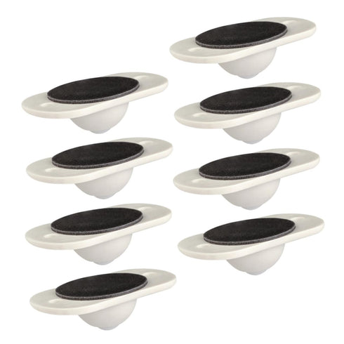 KICHOUSE 8pcs Self-Adhesive Casters for Storage Boxes and Trash Cans Swivel Wheels