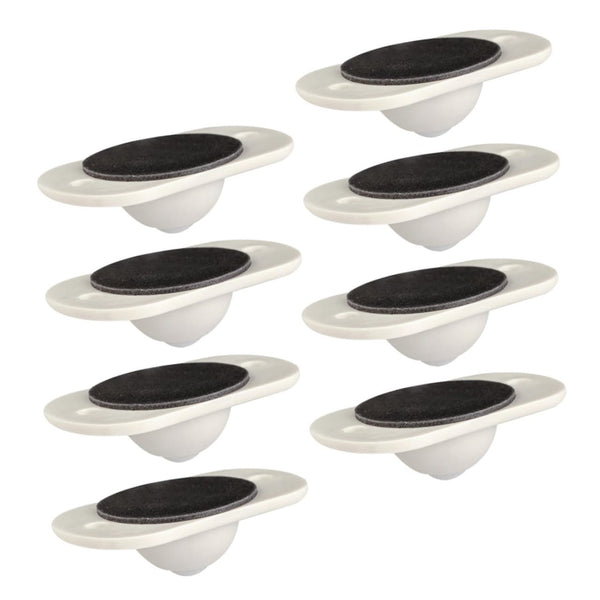 KICHOUSE 8pcs Self-Adhesive Casters for Storage Boxes and Trash Cans Swivel Wheels