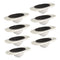 KICHOUSE 8pcs Self-Adhesive Casters for Storage Boxes and Trash Cans Swivel Wheels