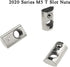 2020 Series M5 T Slot Nuts Roll-in Spring Ball Loaded Elastic Nuts, 15 Pack Carbon Steel for 3D Printer