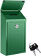 Metal Donation Box, Locking Suggestion Box with Slot and Key, Waterproof Charity Collection Box, Secure Drop Box for
