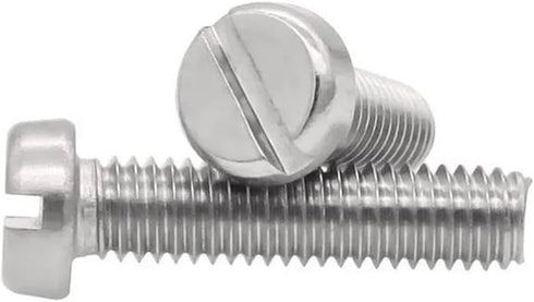 KWVBSDJGU 304 DIN84 GB65 Bolts,M1.6 M2 .5 M3 M4 M5(M4x50mm 20pcs) Slotted Cheese Head Screw Stainless Steel Slot Column