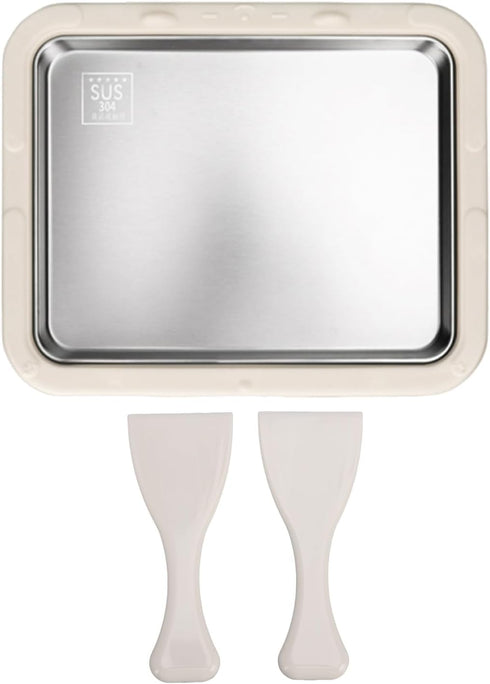 Glomora Ice Cream Maker DIY Homemade Soft Serve Machine Stainless Steel Easy to