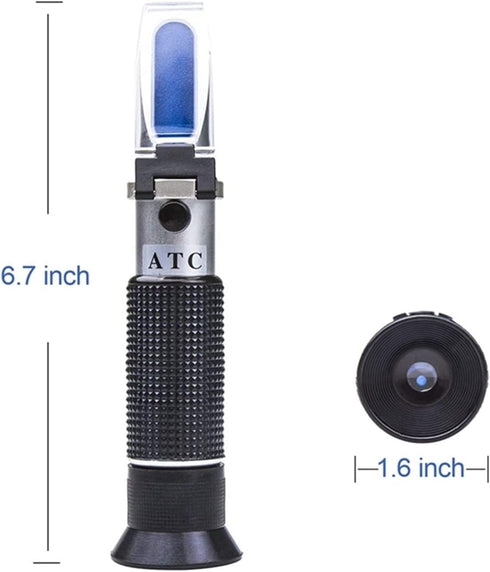 VGVGV 0-10% 1.000-1.070SG Brix Refractometer, Salinity Refractometer Optical Salinity Meter Salometer For Seawater