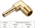 uxcell Brass Barb Hose Fitting, 90 Degree Elbow 6mm Barbed to 1/4 PT Male Pipe Adapter Connector, 2pcs