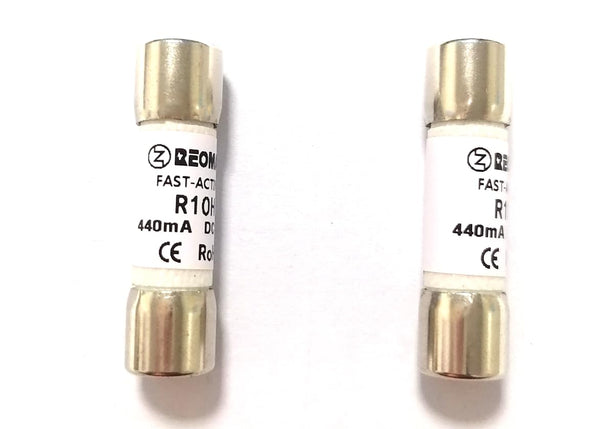 2 Piece DMM-B-44/100-R 440mA (0.44A) 1000V Fluke Digital Multimeter Replacement Fuse, 10.31mm x 34.93mm