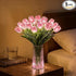 15-Pack Radiant Romantic Tulip Light, Twinkling Tree Tulips Lamp, Never-Fade Artificial Tulips, Ambient Night Light