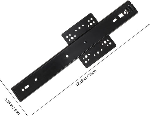 12-inch 35mm 2-Section Alipis Wide Hidden Cabinet Drawer Slides Ball Bearing Furniture Guide Rails for Tv Stands