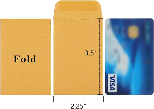 BagDream 200 Pack Kraft Small Coin Envelopes Seed Packets Mini Envelopes for Seeds, Keys, Stamps, Tiny Cards Storage Packets for Wedding favors, Garden 2.25×3.5#1 Coin Envelopes by BagDream