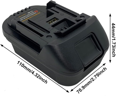 Battery Adapter for Makita 18V Lithium-Ion Tools, Convert Milwaukee M18 or Dewalt 18V to Makita
