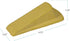 MASTER MANUFACTURING Big Foot ColorStop Heavy Duty Non-Slip Rubber Doorstop Wedge, Yellow, Made in the USA