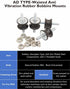 M8 Rubber Waisted Vibration Isolation Mounts Anti Vibration Isolator Mounts 2 Threaded Studs Shock Absorber Silent-Blocks for Motors Compressors Pumps, 4pcs M8x23-40x30x27mm, 8pcs M8 LockNuts by EASYEAH