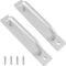 2 Pack Aluminium Alloy Closet Door Handles with Plate, 7.1 Inch /180 mm Sliding Door Pull Handle