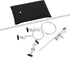 SEUNMUK 2 Pack Lab Stand Set - Laboratory Grade Stand Support Set with Coated Base for Fixing Labware