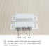 2 Sets NO&NC Magnetic Switch Door Contact Sensor, Surface Mounted