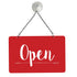NAHANCO Open/Closed Metal Hanging Sign Kit, 12”W x 8”H, Red/White