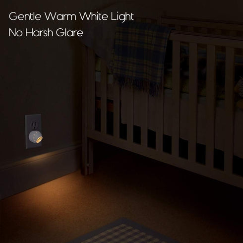 360 6 Pack Emotionlite Plug-in Night Lights, Warm White LED Nightlight, Rotation, Dusk to Dawn Sensor, Kids, Adult