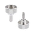 CAMVATE M4 Thumb Screw - Button Head Cap Screw Brass Nickel (2 Pieces) - 1988