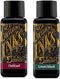 Diamine Oxblood & Green Black Fountain Pen Ink 30ml - 2 Pack
