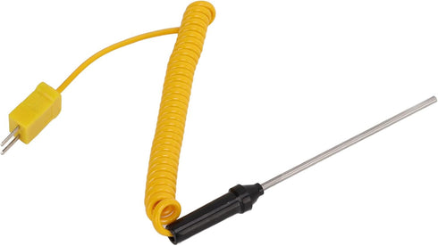 K Type Thermocouple, Temperature Probe Heat Resistant Steel Sensor with Insulated Handle