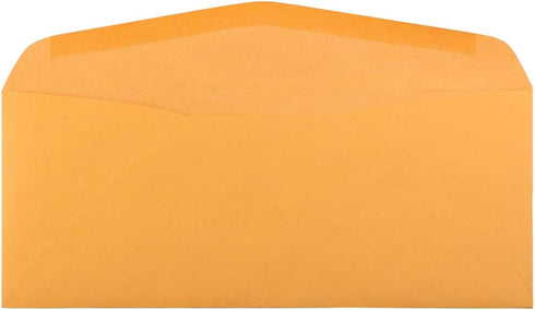 JAM PAPER #12 Manila Envelopes, 4 3/4 x 11, Brown Kraft Manila, 100/Pack