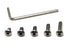 iexcell 100 Pcs M5 x 8/10/12/16/20 Stainless Steel 304 Hex Socket Button Head Cap Screws Assortment Kit