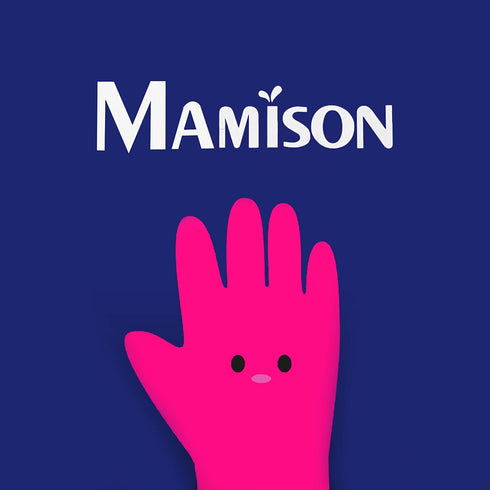 Kitchenware Mamison Quality Rubber Gloves Pink Size M, Waterproof Rubber Gloves 1 Pair, Korean Home and Improvement