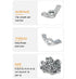 binifiMux 3/8"-16 Wing Nuts, Pack of 20 Fasteners Parts Butterfly Nut, Hurrican Shutter Panel Hand Twist