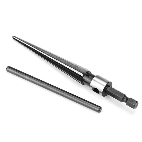 Handheld T Shape Tapered Hex Reamer, Carbon Steel Drilling Tool for Taper Holes