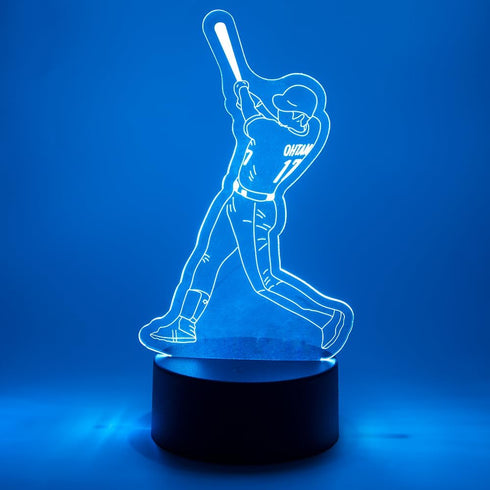 EXIGENT 3D Illuminated Baseball Lamp with Acrylic Design - Night Light