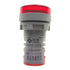 3pcs Digital Display AC Voltage Indicator, 22mm Round Head LED Voltage Tester AC50~500V Voltmeter Monitor (Red)