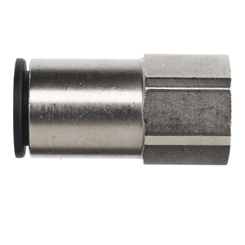 Brennan PCNY2405-08-06 PBT Push-to-Connect Tube Fitting, Adapter, 1/2" Tube OD x 3/8" NPT Female