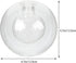 G9 4.7 Inch Kichvoe Double Glass Lampshade Round Globe Hand Blown Glass Chandelier Replacement Cover for Ceiling