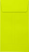 LUXPaper #5 1/2 Coin Envelopes, Peel & Press, 3 1/8" x 5 1/2", Wasabi Green, 80lb. Text, 50 Qty
