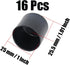 Wvapzwr 16Pcs 1 Inch (25mm) Round Rubber Chair Leg Tips Caps, Chair Table Leg Covers Floor Protectors, Chair Leg End