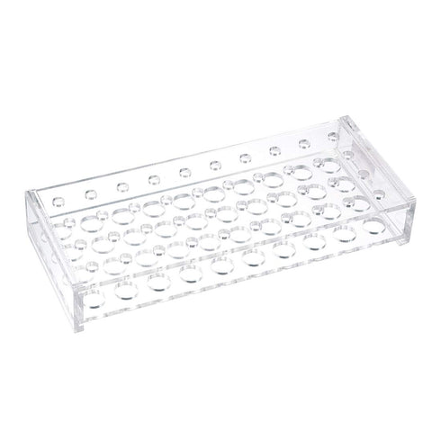 uxcell Lab Stand Acrylic Test Tube Rack Holder, 40-Well Clear for 0.2ml, 10ml (2Pcs)