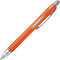 Uni Jeststream Alpha-Gel Grip, 0.7mm Ballpoint Pen, Orange Silver Body (SXN25007M.4)