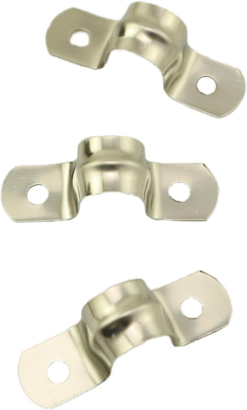 30PCS M12 Stainless Steel Arch Bridge Pipe Clamps with U Bracket Tension Clips for Heavy Duty Pipe Fastening