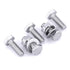 1/4-20 x 3/4" Stainless Steel Hex Bolts Screws with Nuts and Washers, 304 SS 18-8, 10 Sets