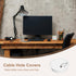 4 Pack Office Desk Grommet, 2'' Round Cable Hole Caps Cover for Computer Desk, Executive Standing Table Organizer