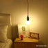 Zevnico 15 E26 E27 Bulb FT Hanging Light Socket with Cord, Black Extension Cord with ON Off Switch Plug, Light Socket