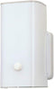6640100 One-Light Interior Wall Fixture, White Finish Base with White Ceramic Glass