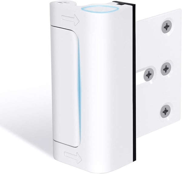 Door Reinforcement Lock Withstands 800lbs of Force - White Extra Proof Door