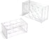 Othmro 2Pcs 40mm Clear Test Tube Racks 6Positions Plastic Centrifuge Tube Rack Holders Plastic Stand Storing Bracket Rack Test Tube Holders for Labortory Holder Party Favors Decoration Transparent
